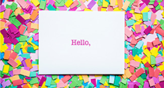 Imagen de  An envelope saying hello